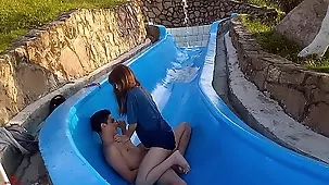 A skinny teen Latina gets rescued from a pool and has sex with me