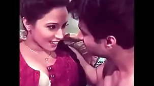 Seductive Indian wife seduces her husband in a sensual strip tease