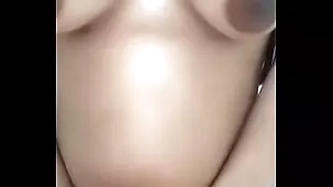 Indian teen with big boobs masturbates in homemade video