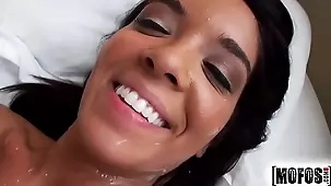 Ebony Teen Averi Brooks Gives a Wet and Wild Blowjob in Hardcore Video