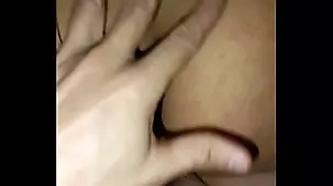 Real amateur teen gets fingered while peeing
