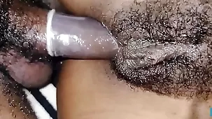 Hairy-haired teen enjoys anal sex