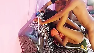 Teen girl experiences her first threesome with two men in Bangladeshi porn