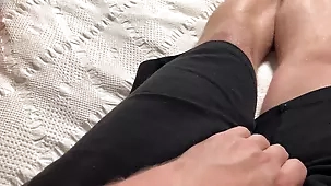 Intimate point-of-view video of my partner riding a large penis from behind