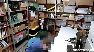 Lexi Lore receives facial in a hidden camera recording