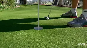 Aidra Fox has intense sex on the golf course