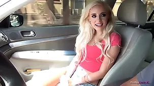 Naomi Woods in a hot car cam session