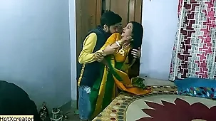Indian milf aunty enjoys anal sex with her untrained teen nephew in this amateur video